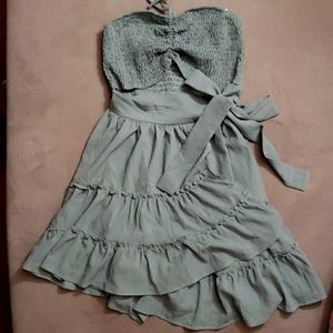 Sage green summer dress